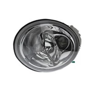 TYC 20-5640-08-2 Headlamp L (2*H1, electric, without motor, insert colour: chromiu