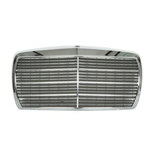 6502-07-3525992P Front grille (complete, chrome/dark grey) fits: MERCEDES W123 01.