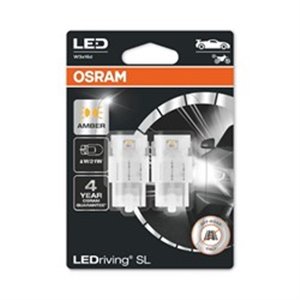 OSR7505DYP-02B LED light bulb (blister pack 2pcs) W21W 12V 1,3W W3X16D no certif