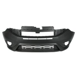 5510-00-2043904Q Bumper (front, With central grille, with fog lamp holes, black, T