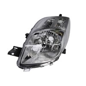VAL043047 Headlamp L (halogen, H4, electric, with motor, indicator colour: 