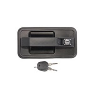 80/349 Door handle front/rear R (with the key, external, with lock, blac