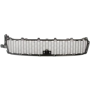 6502-07-3750910P Front bumper cover front (Middle, black) fits: MITSUBISHI OUTLAND