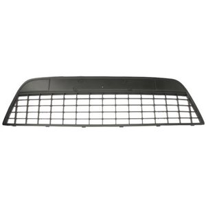 6502-07-2556999P Front bumper cover front (Middle, black) fits: FORD MONDEO IV 03.