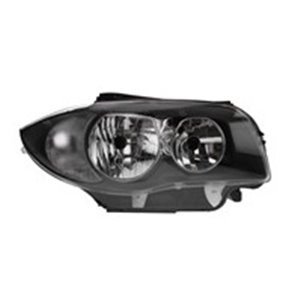 TYC 20-0649-25-2 Headlamp R (H7/H7, electric, without motor, insert colour: black)