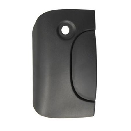 6010-09-029417P Door handle rear (external, with lock hole, black) fits: NISSAN K