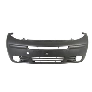 5510-00-6062901PQ Bumper (front, with fog lamp holes, dark grey, TÜV) fits: NISSAN 
