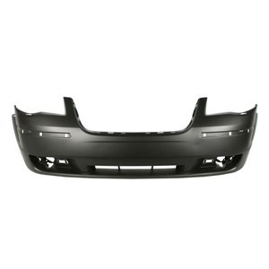 5510-00-0914902P Bumper (front, GRAND VOYAGER, with rail holes, black) fits: CHRYS