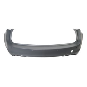 5506-00-5079956Q Bumper (rear, with parking sensor holes, for painting, TÜV) fits: