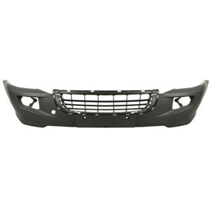 5510-00-9564901P Bumper (front, with fog lamp holes, black) fits: VW CRAFTER 2E 04