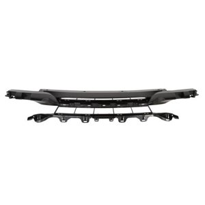 6502-07-0063910P Front bumper cover front (Middle, closed, black) fits: BMW 3 F30,