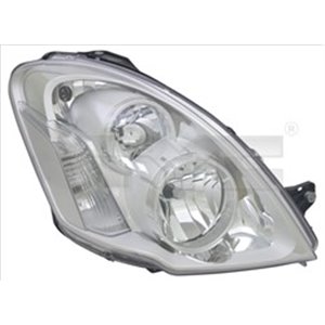 TYC 20-14603-05-2 Headlamp R (H1/H7/W21, electric, with motor) fits: IVECO DAILY V 