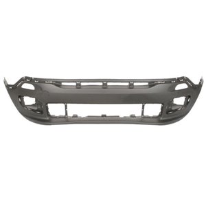 5510-00-3216900P Bumper (bottom/front, with fog lamp holes, black) fits: JEEP RENE