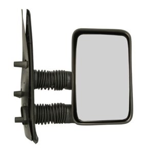 5402-04-9253911P Side mirror R (manual, embossed, long) fits: CITROEN JUMPER; FIAT