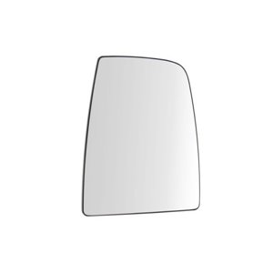 6102-03-2001316P Side mirror glass R (embossed, with heating, chrome) fits: FORD T
