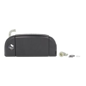 6010-01-013416P Door handle front R (external, with lock hole, black) fits: VW TR