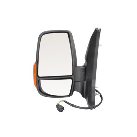 5402-03-2001307P Side mirror L (electric, embossed, with heating, chrome, short) f