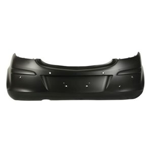 5506-00-5024955Q Bumper (rear, with parking sensor holes, for painting, TÜV) fits: