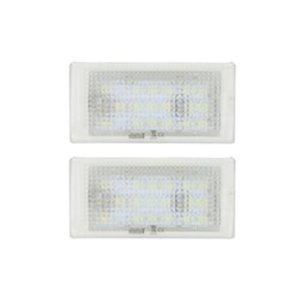 CLP005 Licence plate lighting LED, ligght colour: white; set, 12V,, with