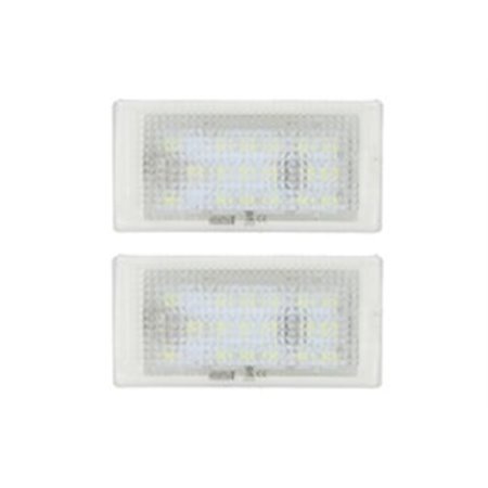 CLP005 Nummerskyltsbelysning LED, ljusfärg: vit set, 12V,, med