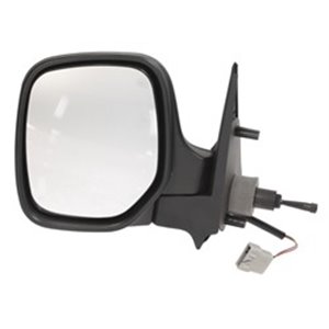 5402-04-9233972P Side mirror L (mechanical, embossed, with heating) fits: CITROEN 