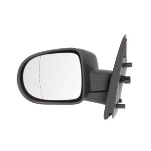 5402-09-2002235P Side mirror L (electric, aspherical, with heating, chrome) fits: 