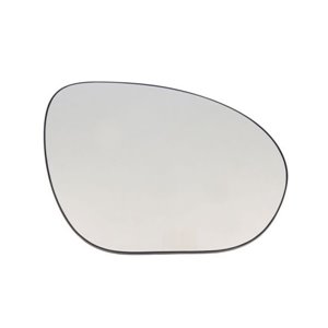 6102-16-2001884P Side mirror glass R (embossed, with heating, chrome) fits: NISSAN
