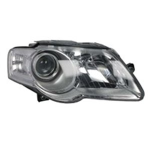 TYC 20-0733-05-2 Headlamp R (H7/H7, electric, with motor, insert colour: chromium 