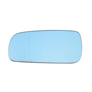 6102-02-1223521P Side mirror glass L (aspherical, with heating, blue) fits: SKODA 