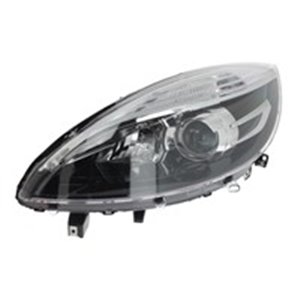 TYC 20-14020-05-2 Headlamp L (H7/H7, electric, without motor, insert colour: black)