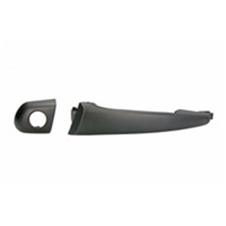 80/712 Door handle front L (external, with lock hole, black) fits: BMW 3
