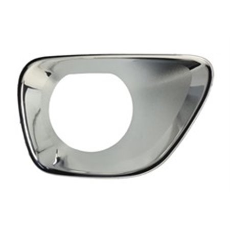 5513-00-3206926CP Front bumper cover front R (with fog lamp holes, plastic, chrome)