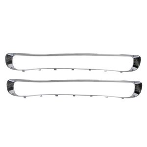 6502-07-4003913P Front grille frame (Middle, chrome) fits: MINI COUNTRYMAN R60 06.