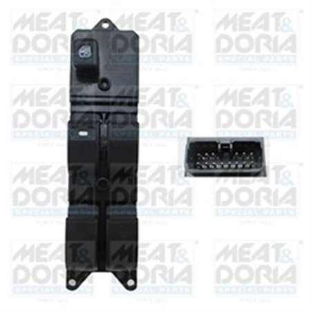 MD26452 Car window regulator switch front L fits: MITSUBISHI L200 / TRITO