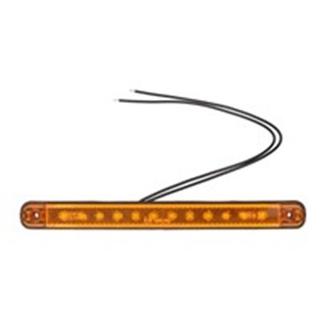 824 W115 Outline markeringsljus L/R form: rektangulär, orange, LED, 12/24V