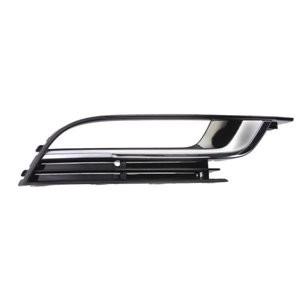 6502-07-9540920P Front bumper cover front R (with fog lamp holes, black/chrome) fi