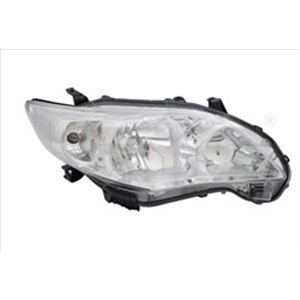 TYC 20-12530-05-2 Headlamp L (HB3/HB4, electric, without motor, insert colour: chro