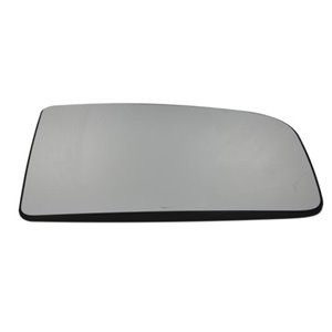 6102-02-1291991P Side mirror glass L (embossed, chrome, round lock) fits: MERCEDES