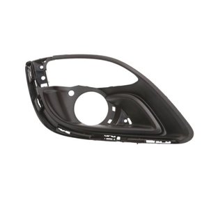 6502-07-5053916P Front bumper cover front R (with fog lamp holes, black) fits: OPE