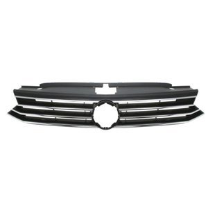 6502-07-9549990Q Front grille (black/chrome, THATCHAM) fits: VW PASSAT B8 08.14 01