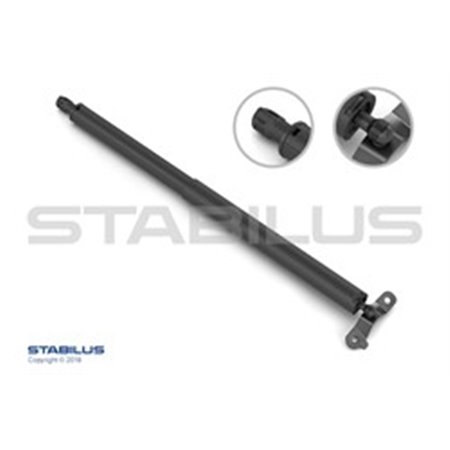 STA019027 Gas spring trunk lid L/R max length: 561mm, sUV:168mm (with outer