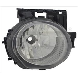 TYC 20-14132-15-2 Headlamp L (H4, electric, without motor, insert colour: silver) f