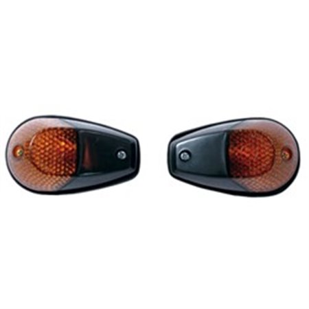 INDFBLK Indicator front/rear L/R, a set of 2 indicators, indicator colour