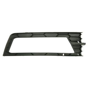 5703-05-7516911P Front bumper cover front L (with fog lamp holes, plastic, black) 