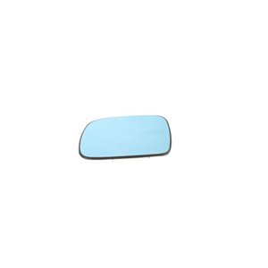 6102-02-1231729P Side mirror glass L (embossed, with heating, blue) fits: PEUGEOT 