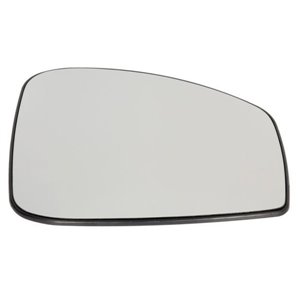6102-09-2002160P Side mirror glass R (embossed, with heating, chrome) fits: RENAUL