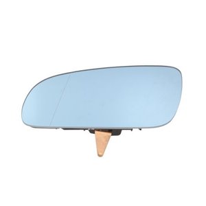 6102-25-033367P Side mirror glass L (aspherical, with heating, blue) fits: AUDI A