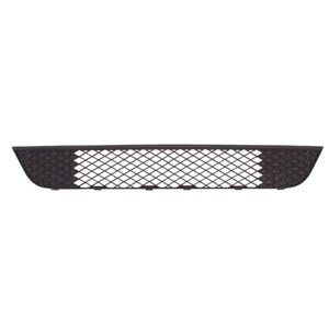 6502-07-2564991P Front bumper cover front (Middle, black) fits: FORD FIESTA V 03.0