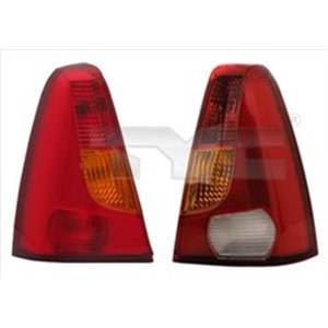 TYC 11-0758-01-2 Rear lamp L (indicator colour orange, glass colour red) fits: DAC