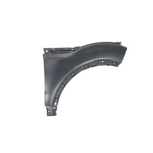 6504-04-6456312Q Front fender R (with rail holes, plastic, TÜV) fits: LAND ROVER R